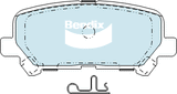 Brake Disc Pad Set  Bendix DB2368 4WD For HONDA Odyssey RC i-VTEC ISUZU MU-X