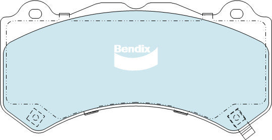 Brake Disc Pad Set  Bendix DB2375 ULT For CADILLAC CHEVROLET JEEP NISSAN