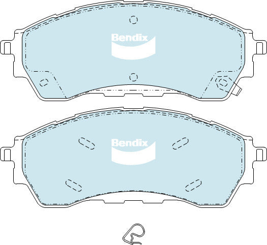 Brake Disc Pad Set  Bendix DB2379 4WD For FORD Everest UA UAII TDCi 4WD 3.2L