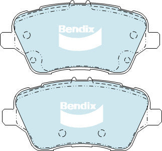 Brake Disc Pad Set  Bendix DB2382 GCT For FORD FIESTA WZ Ecoboost