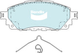Brake Pads H/Duty Bendix DB2396HD for Toyota Hilux GUN136 Ute 2.8 D 2.8LTD 1GD FTV