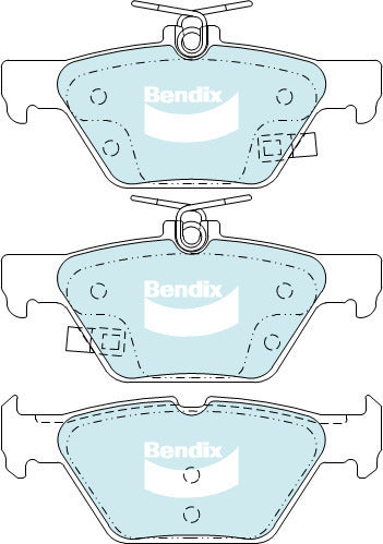 Brake Pads General CT Bendix DB2398GCT for Subaru Outback BS BSF Wagon 3.6 AWD 3.6LTP EZ36D