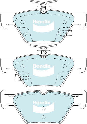Brake Pads General CT Bendix DB2398GCT for Subaru Liberty BN BNF Sedan 3.6 i AWD 3.6LTP EZ36D