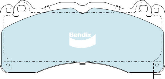 Brake Disc Pad Set  Bendix DB2409 ULT For FORD Mustang FM FN V8 2014-onward
