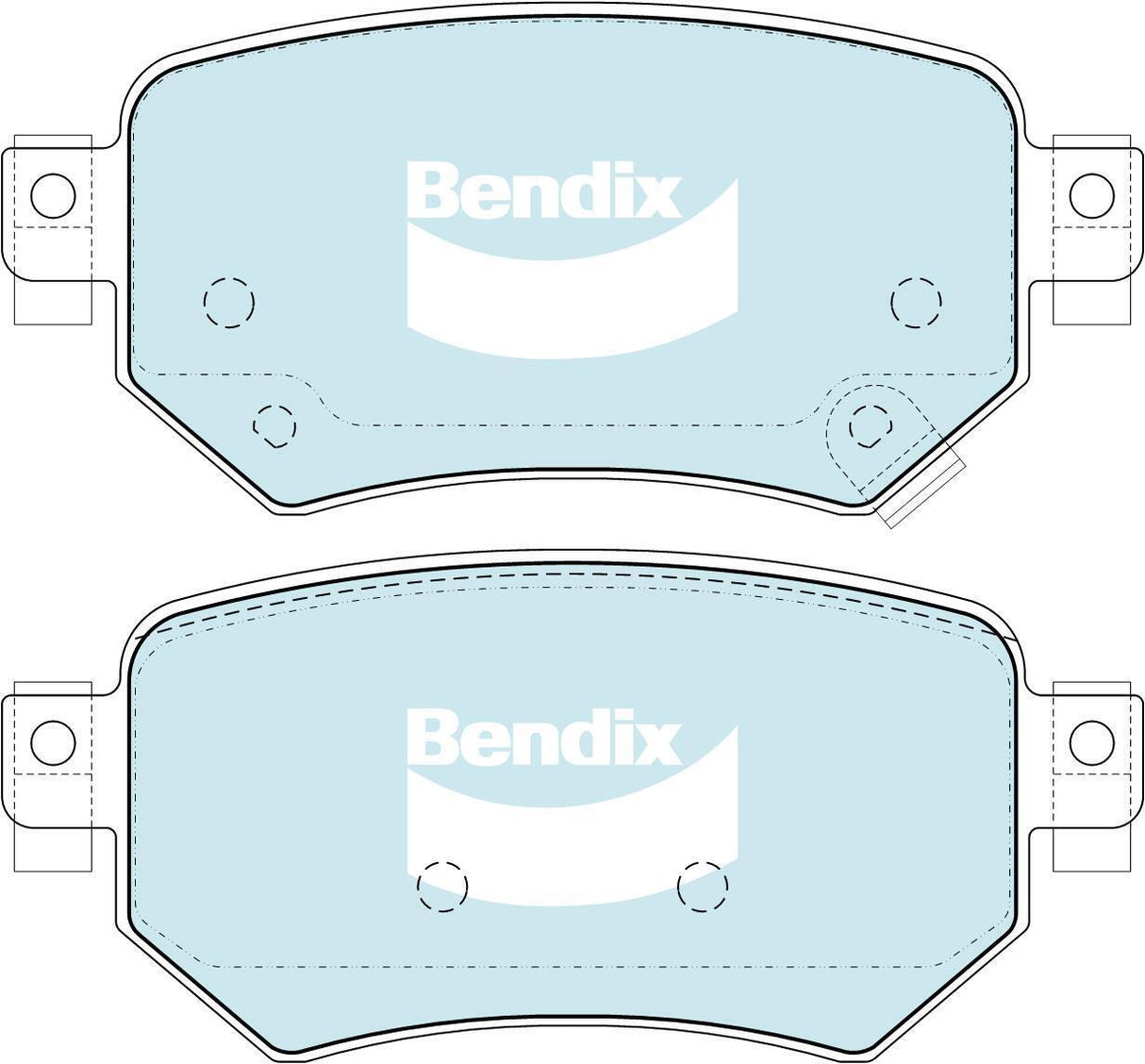Bendix DB2425 General CT Disc Pad Set