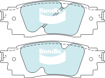 Brake Pads 4WD/SUV Bendix DB24264WD for Toyota C-HR NGX50 Hatchback 1.2LTP 8NR FTS