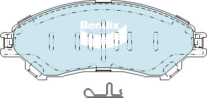Brake Disc Pad Set  Bendix DB2430 4WD For SUZUKI Vitara LY
