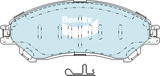 Brake Disc Pad Set  Bendix DB2430 4WD For SUZUKI Vitara LY