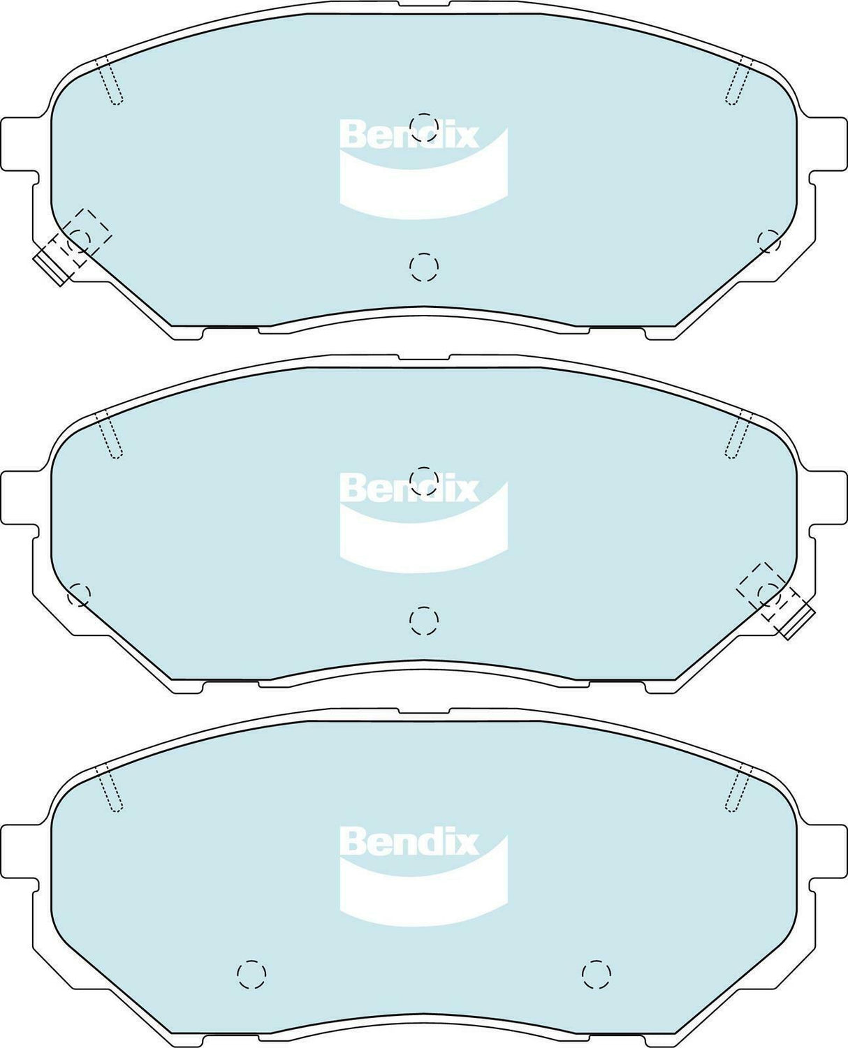 Brake Pads 4WD/SUV Bendix DB24464WD for Kia Sorento UM SUV 3.3 3.3LTP
