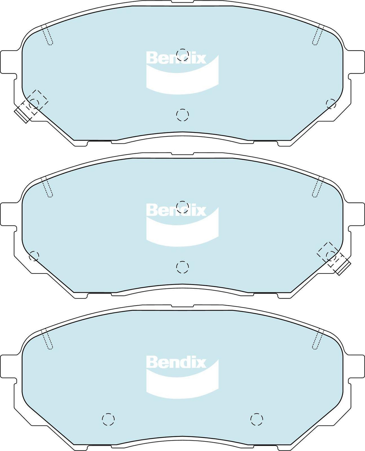 Brake Pads 4WD/SUV Bendix DB24464WD for Kia Sorento XM SUV 3.5 3.5LTP G6DC