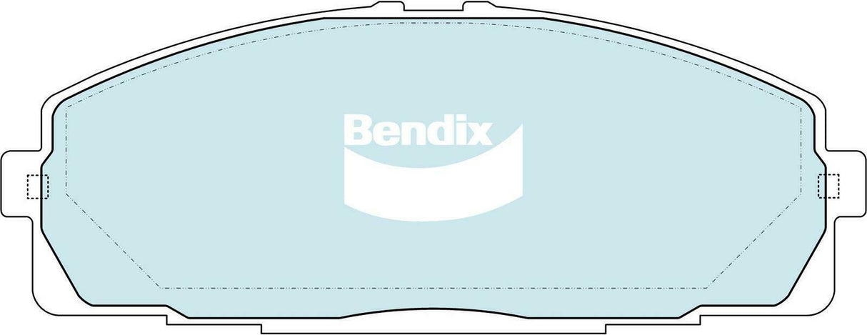 Brake Pads H/Duty Bendix DB2482HD for Toyota HiAce KDH201 KDH221 Van D 3.0LTD 1KD FTV