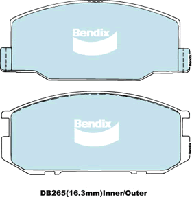 Brake Disc Pad Set Bendix DB265 GCT For Lotus Esprit Excel Toyota Celica