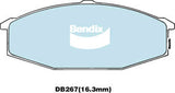 Brake Disc Pad Set Front Bendix DB267 GCT For NISSAN URVAN E23 No Longer Avaible