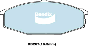 Brake Disc Pad Set Front Bendix DB267 GCT For NISSAN URVAN E23 No Longer Avaible