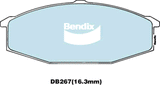Brake Disc Pad Set Front Bendix DB267 GCT For NISSAN URVAN E23 No Longer Avaible