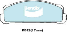 Brake Disc Pad Set  Bendix DB29 GCT For FIAT 124 1200 127 128 132 Superbravo