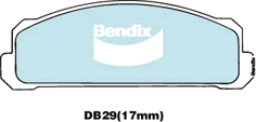 Brake Disc Pad Set  Bendix DB29 GCT For FIAT 124 1200 127 128 132 Superbravo