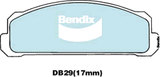 Brake Disc Pad Set  Bendix DB29 GCT For FIAT 124 1200 127 128 132 Superbravo
