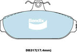 Brake Disc Pad Set  Bendix DB317 GCT For VOLVO 740 744 760 940 944 960