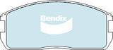 Brake Disc Pad Set  Bendix DB357 GCT For MITSUBISHI Cordia Mirage PROTON Saga