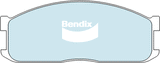 Brake Disc Pad Set Front Bendix DB388 4WD For FORD Econovan MAZDA E-Series