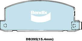 Brake Disc Pad Set Front Bendix DB395 4WD For HOLDEN Jackaroo ISUZU Trooper