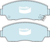 Brake Disc Pad Set Front Bendix DB409 4WD For FORD Courier MAZDA B-Series