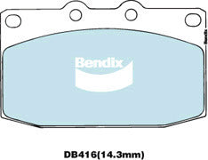 Brake Disc Pad Set  Bendix DB416 ULT For MAZDA RX-7 FD FC 1.3L TURBO