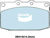 Brake Disc Pad Set  Bendix DB416 ULT For MAZDA RX-7 FD FC 1.3L TURBO
