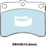 Brake Disc Pad Set  Bendix DB435 GCT For DAIHATSU Handivan L80V Hijet Mira L200