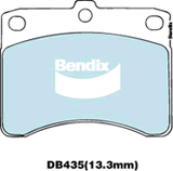 Brake Disc Pad Set  Bendix DB435 GCT For DAIHATSU Handivan L80V Hijet Mira L200