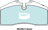 Brake Disc Pad Set  Bendix DB439 ULT For PORSCHE 911 993 3.6 Carrera 928 968