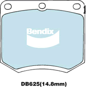 Brake Disc Pad Set Front Bendix DB625 GCT For FORD HOLDEN TRIUMPH