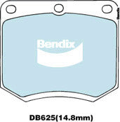 Brake Disc Pad Set Front Bendix DB625 ULT For FORD HOLDEN TRIUMPH