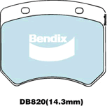 Brake Disc Pad Set  Bendix DB820 GCT For AUDI A4 Allroad A7 Q5 Focus