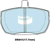 Brake Disc Pad Set  Bendix DB841 4WD For FORD Transit LAND ROVER