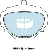 Brake Disc Pad Set  Bendix DB843 4WD For LAND ROVER Discovery Range Rover