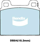 Brake Disc Pad Set  Bendix DB84 GCT For VW TRANSPORTER CARAVELLE