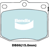 Brake Disc Pad Set Bendix DB86 GCT For Nissan Datsun Skyline Toyota Corona