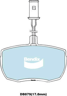 Brake Disc Pad Set  Bendix DB879 4WD For LAND ROVER 110/127 90 Range Rover