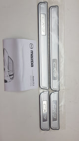 Mazda CX-3 DK Scuff Plate Set Aluminium Accessory Part DK11ACSP New Genuine