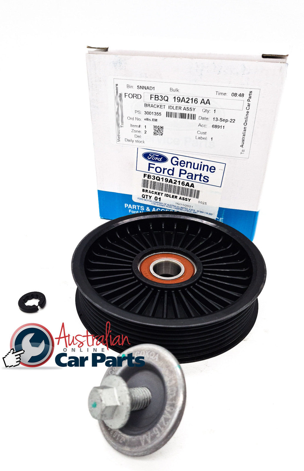 Drive Belt Tensioner Pulley FB3Q19A216AA for Ford Ranger PX Genuine