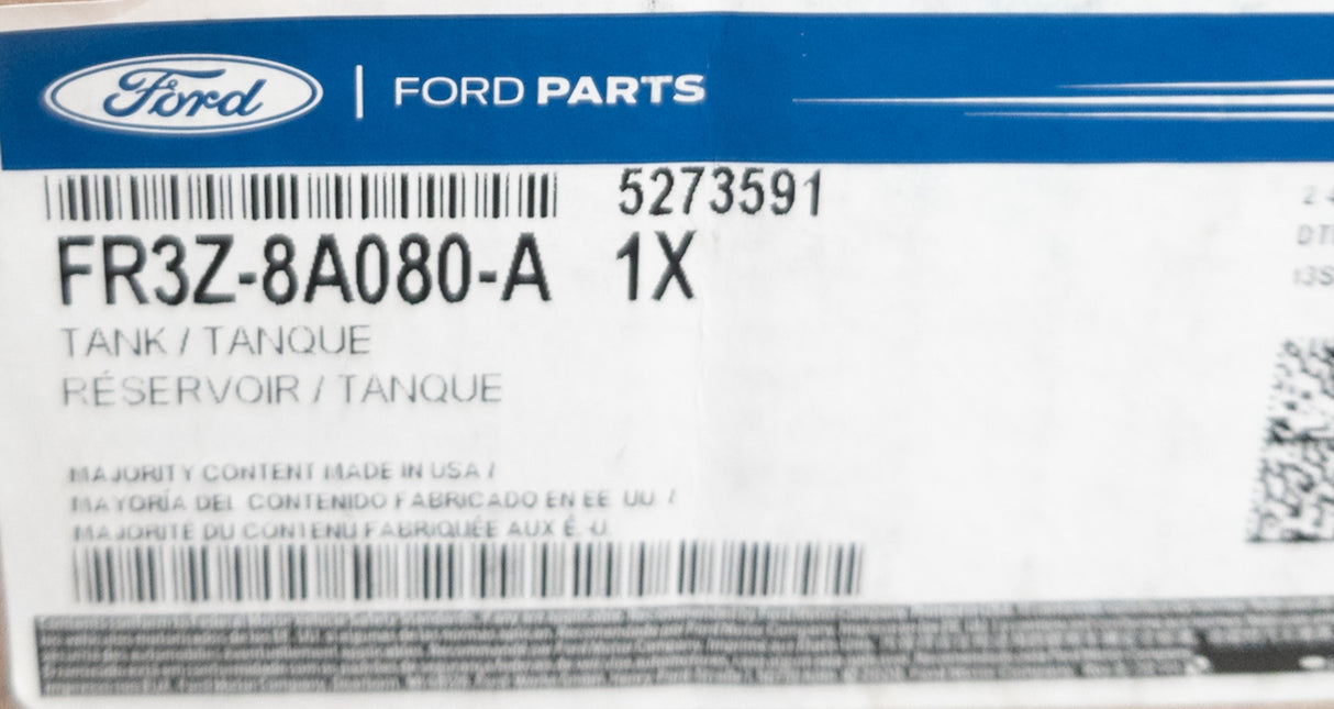 Expansion Coolant Recovery Tank FR3Z8A080A For Ford Mustang
