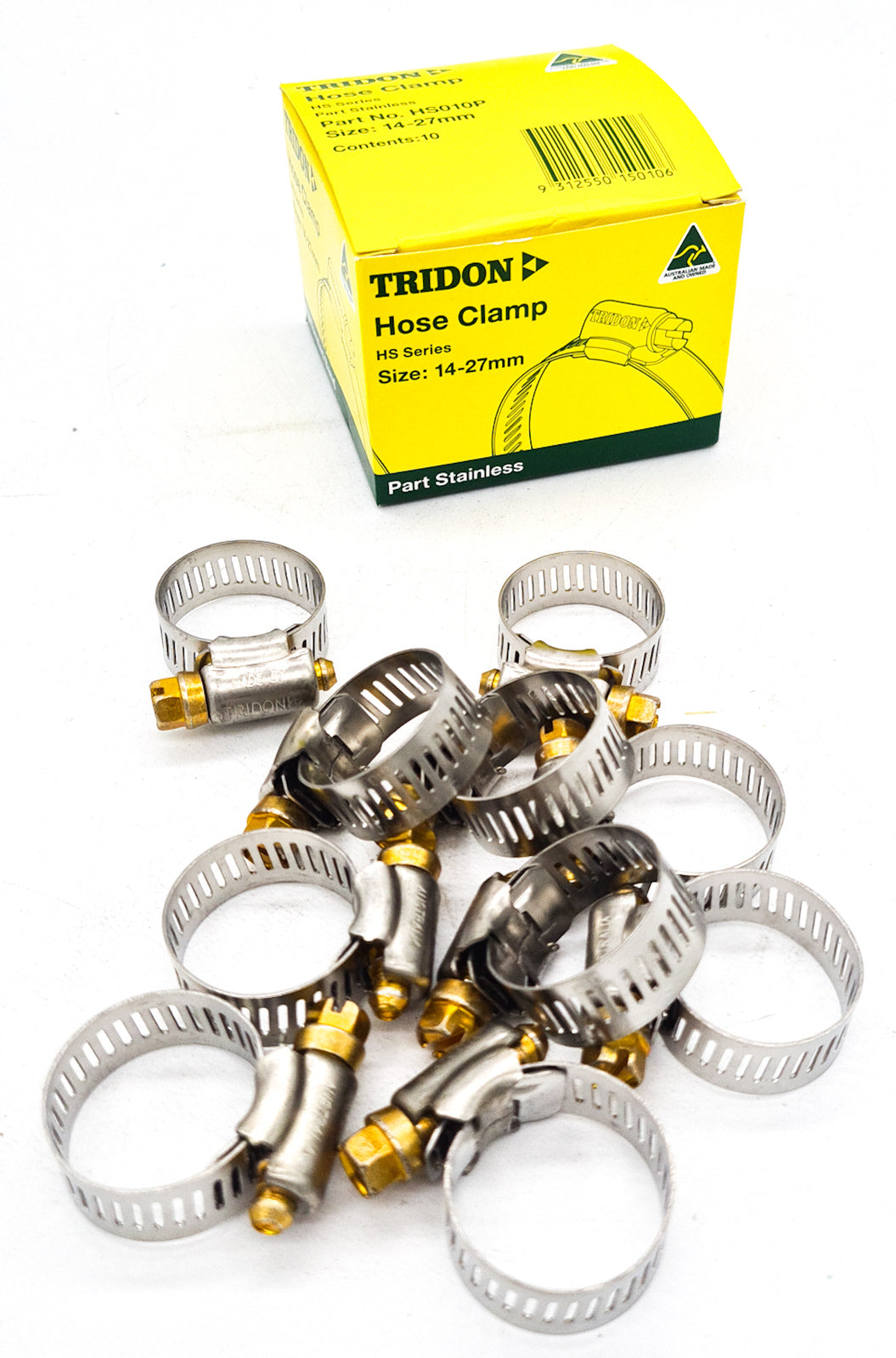 Radiator Cooling Hose Clamp 14 mm-27 mm Tridon HS010P Box of 10