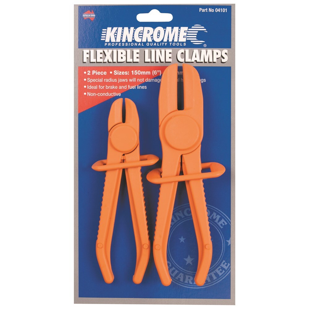 Flexible Fuel & Brake Line Clamps 2 Piece Set Kincrome 04101