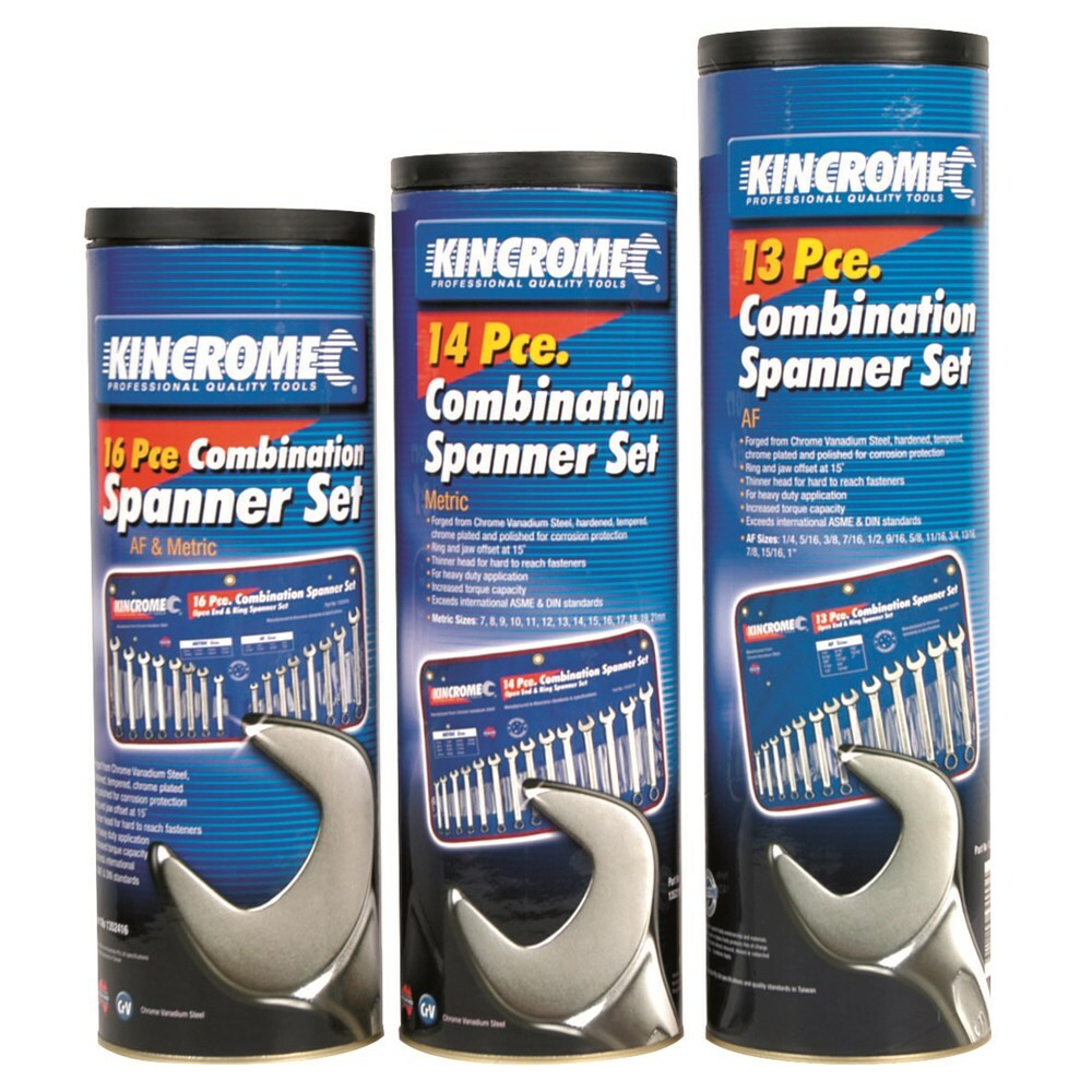 KINCROME Combination Spanner Set 14 Piece 1352214