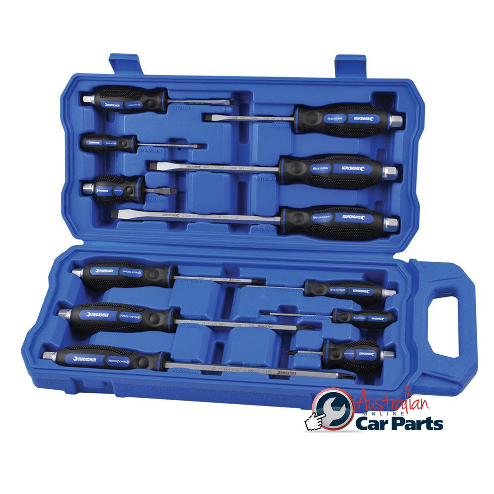 KINCROME 'Go Through' Screwdriver Set 12 Piece 32069 NEW