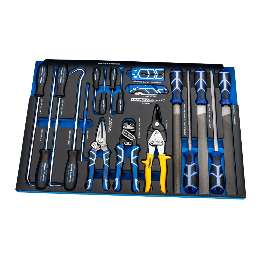 KINCROME EVOLUTION Tool Workshop 367 Piece 18 Drawer Deep 1/4, 3/8 & 1/2" Drive K1229