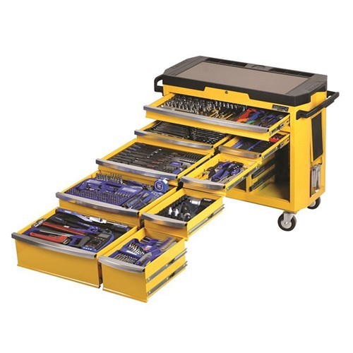 KINCROME CONTOUR Tool Trolley 485 Piece 1/4, 3/8 & 1/2" Drive K1506Y