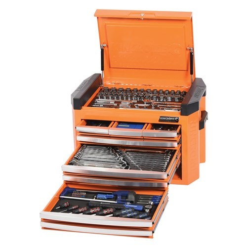 KINCROME CONTOUR Tool Chest Kit 207 Piece 1/4, 3/8 & 1/2" Drive K1509O
